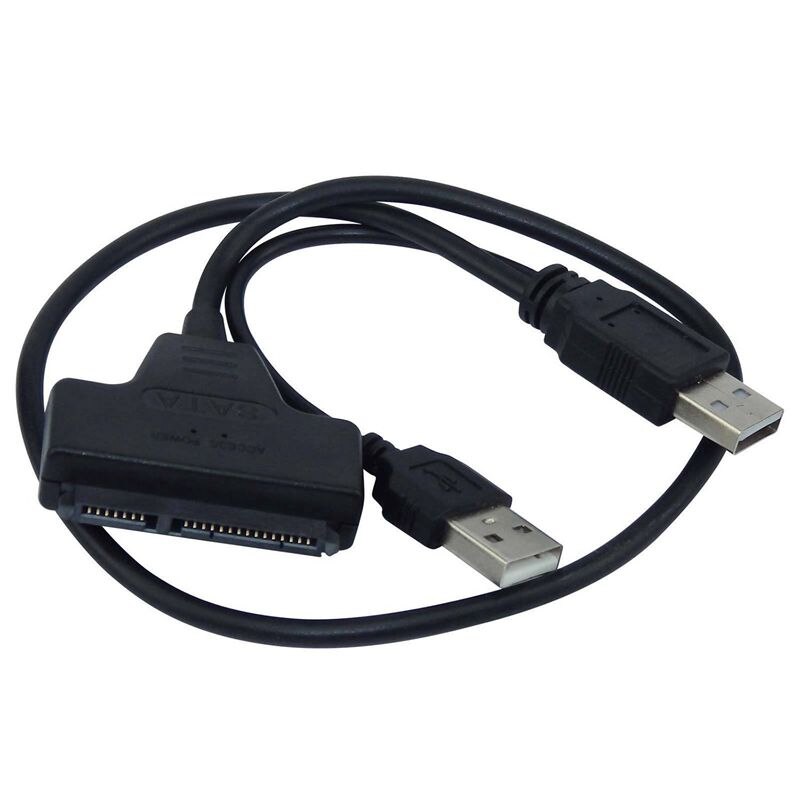 USB2.0 Naar Sata Adapter Kabel 48 Cm Voor 2.5 Inch Externe Ssd Hdd