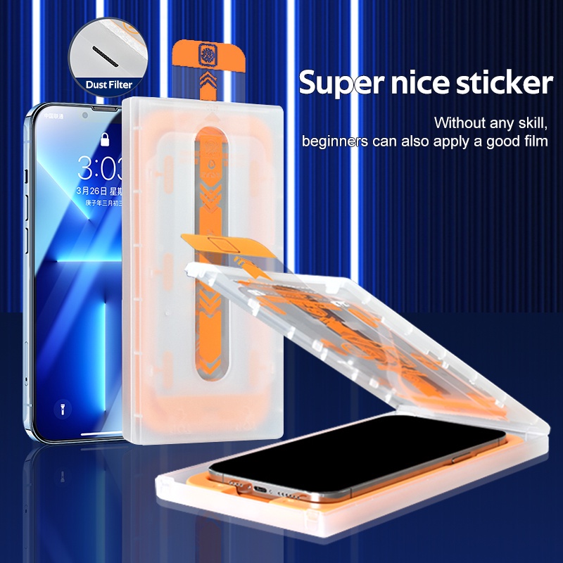 TBTIC Screen Protector for IPhone 15 14 13 12 11 ProMax X Xs XR Tempered Glass Privacy HD With Auto Alignment Install Box