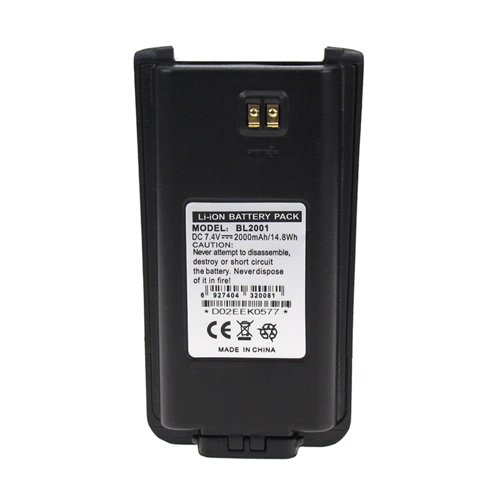 Vervangende Lithium Ion Batterij voor HYT BL2001, TC610, TC620 BLI-BL2001 Twee Manier Radio
