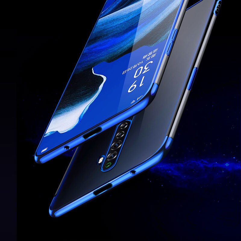 Elettrolitico Per Il Caso di OPPO RENO 2Z 2F Caso Molle Del Silicone Della Copertura Posteriore Per OPPO RENO 2 Z F Caso OPPO RENO 2F 2Z Coque Nuovo 100%