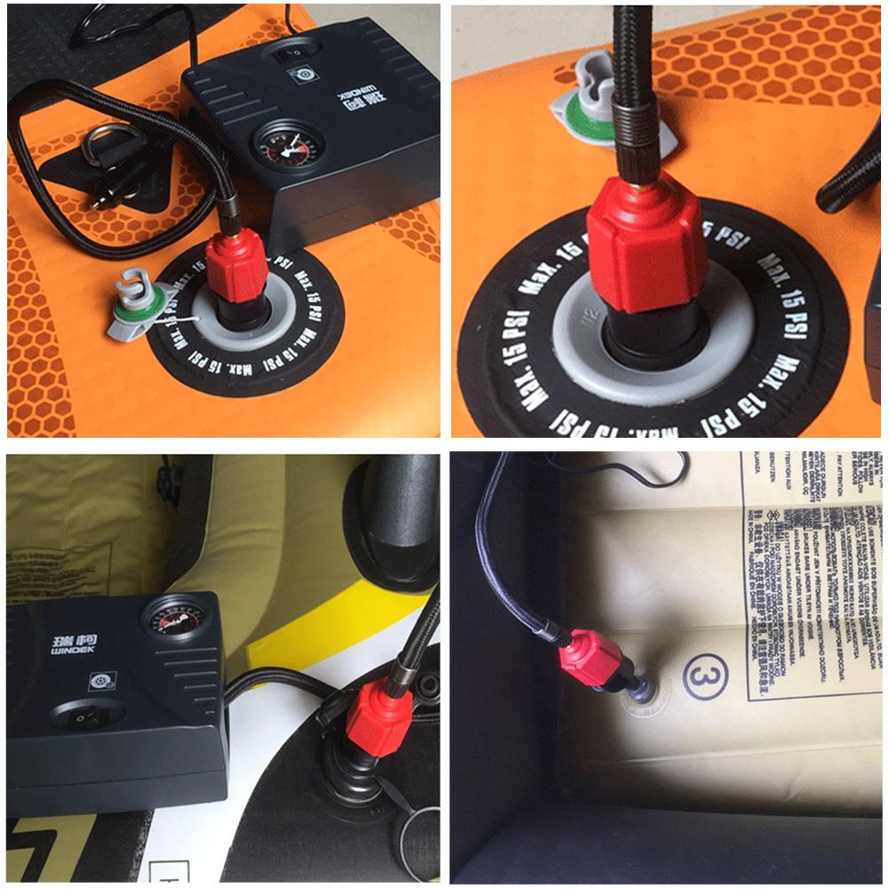 Sup Pomp Adapter Air Valve Adapter Voor Surf Paddle Board Rubberboot Kano Opblaasbare Boot Met Auto Luchtpomp &amp; Regelmatige fiets Pomp