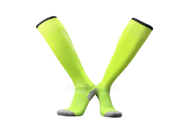Calcetines de fútbol para hombre y mujer, medias deportivas baratas, transpirables hasta la rodilla, de algodón, para correr, blanco y rojo: lightyel