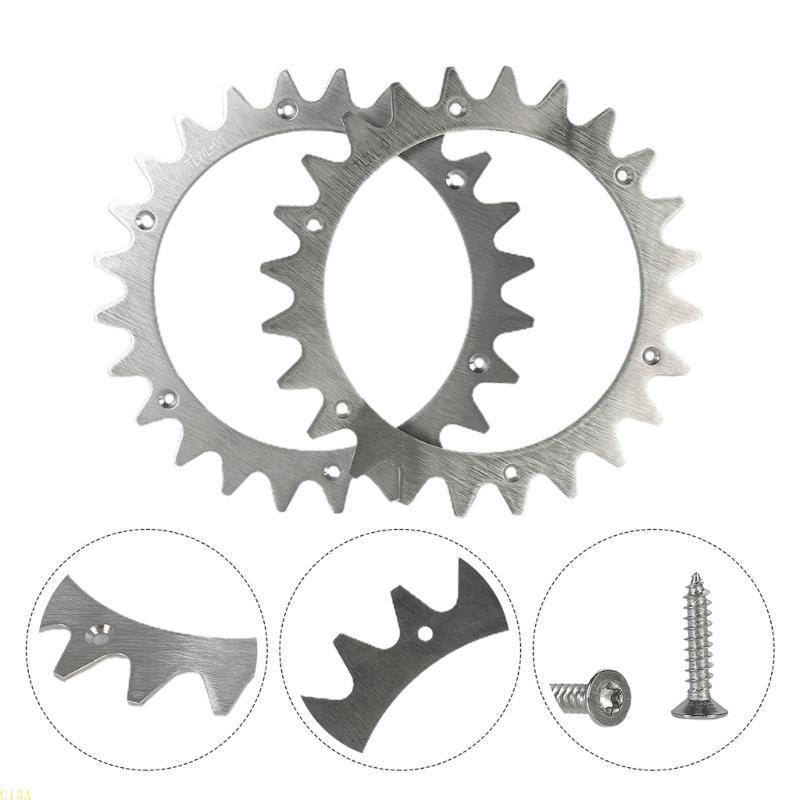 U13a 2 stks 205 mm robotachtige maaier tractiewielen met niet -slipnagels verbetert grip en voorkomt uitglijden voor Landroid