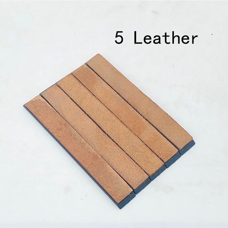 Sharpened leather Paste Sharpening wax grinding polishing knife sharpener Leather Compound Grinding Knife machine Honing Strop: 5 leather