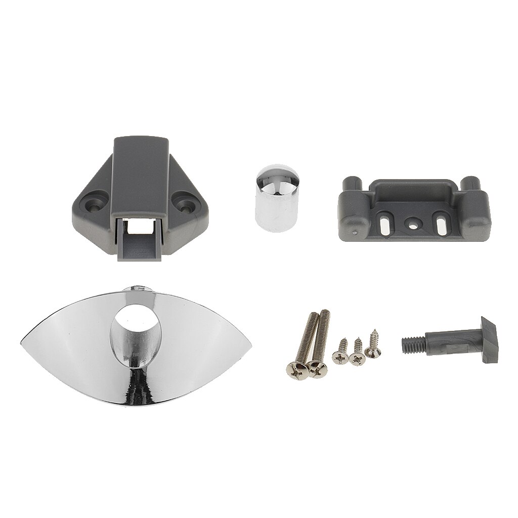 Keyless Push Button Cabinet Latch for RV Caravan Cupboard Motorhome Boat, Cutting Hole: 20mm