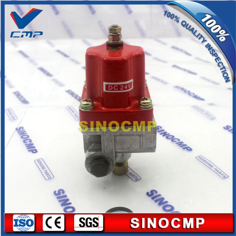 24v fuel stop solenoid switch 3018453, shut down, flameout solenoids for Cummins NTA855 K19 KT38 Heavy Equipment