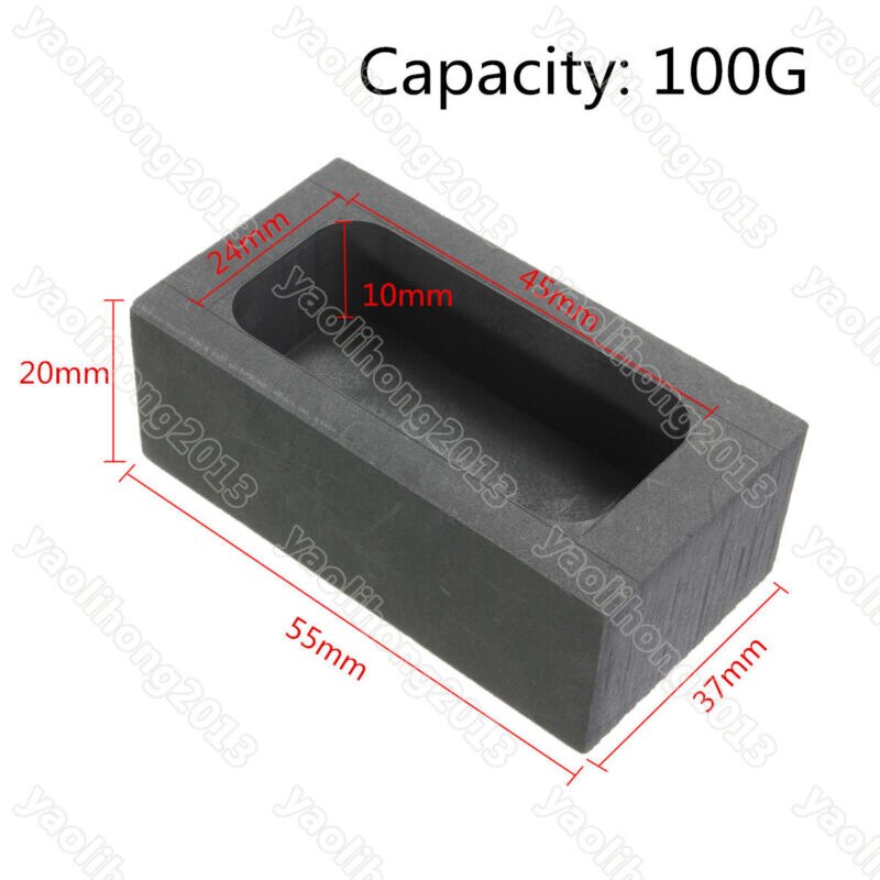 3.5oz-80oz grafit støbning ingot skimmel guld sølv smeltende støbning metal ovn