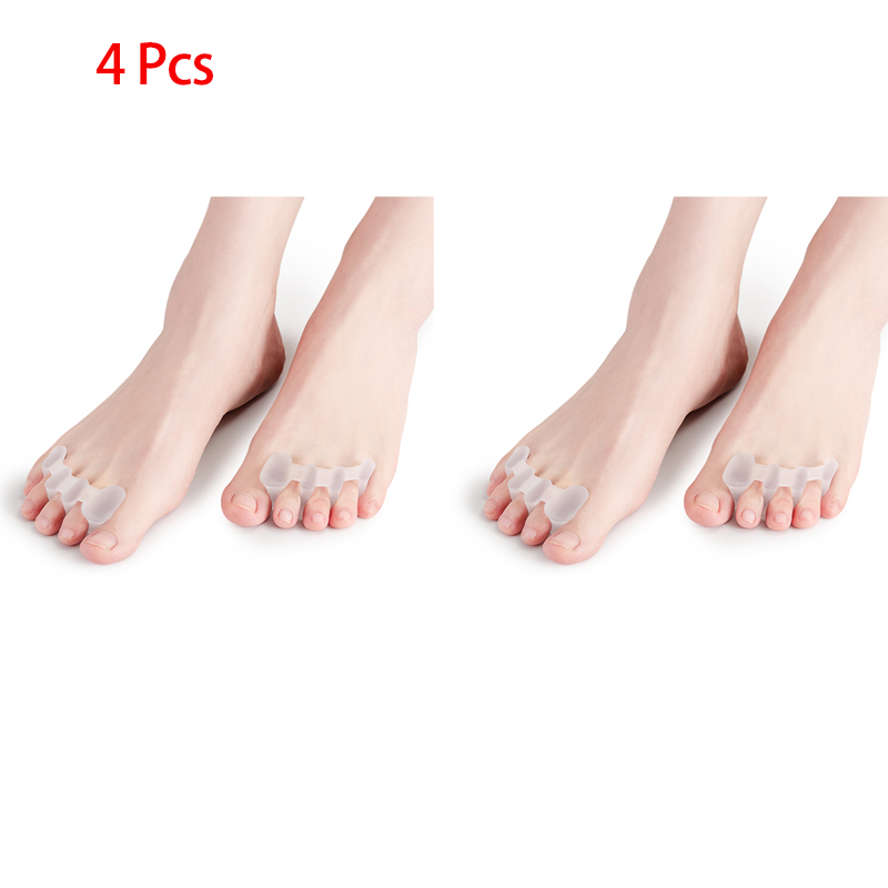 Silikon Zehen Separator Bunion Knochen Ektropion Einsteller Zehen Außen gerät Fußpflege Werkzeuge Hallux Valgus Korrektor: Blau