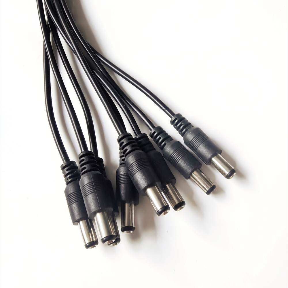 DC 12 V 1 Vrouw naar 2/4/8 Mannelijke Power Splitter Aansluitkabel 5.5X2.1mm voor CCTV Camera Led Licht