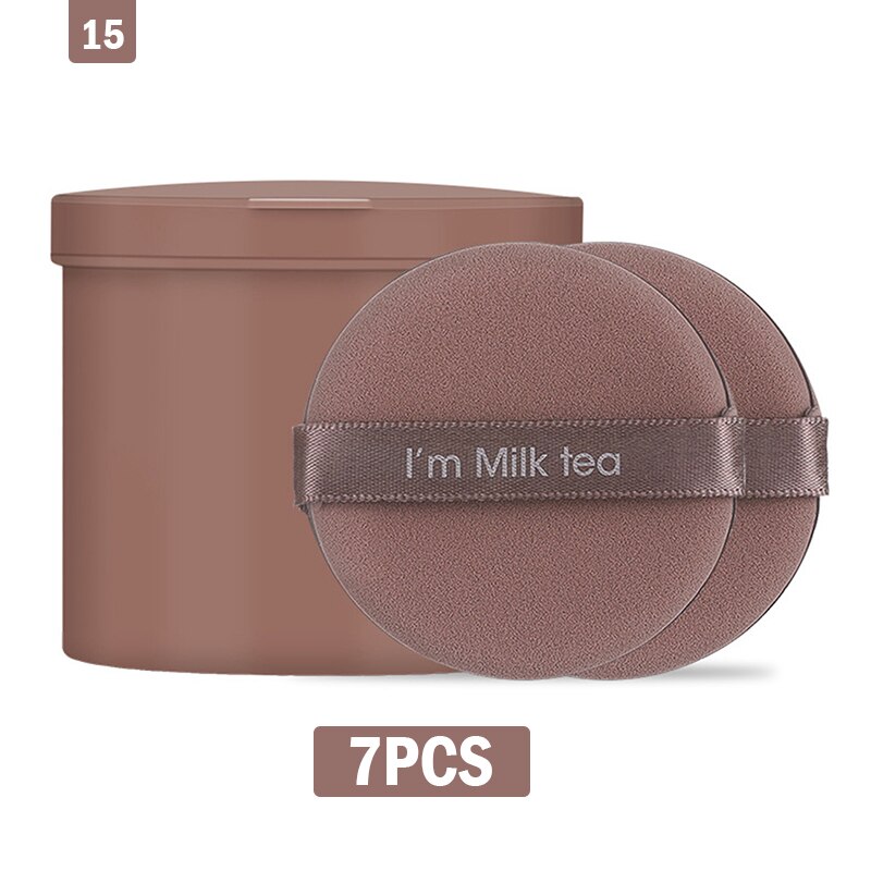 Éponge de maquillage Double face pour femmes, ensemble cosmétique à la fraise, doux, outil de maquillage, 1/3/7 pièces: --N15