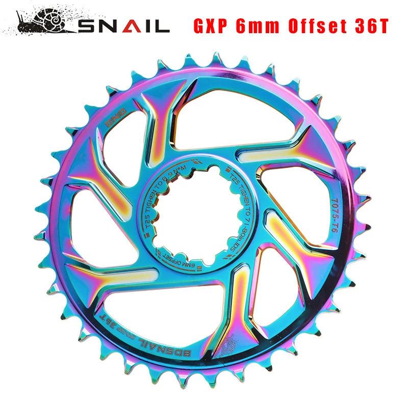 Gxp Bike Mtb Mountainbike 30T/32T/34T/36T/38T Crown fiets Kettingblad Voor Sram 11/12S Nx Xx Xo Gx GXP11 Enkele Schijf Lade Goedkope: Plating 6mm 36T