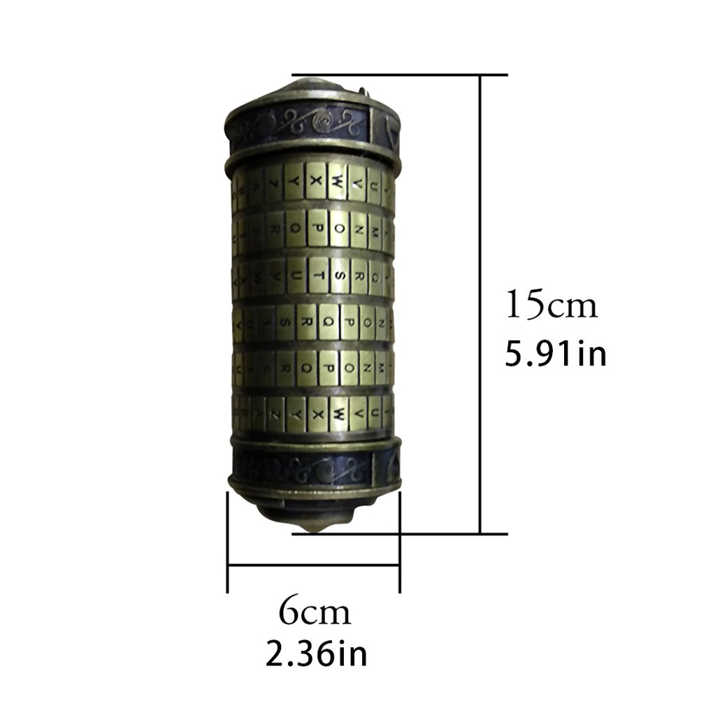 DaVinci Letter Password Lock Valentine Da Vinci Intellectual Style Code Lock Personal Retro Birthday