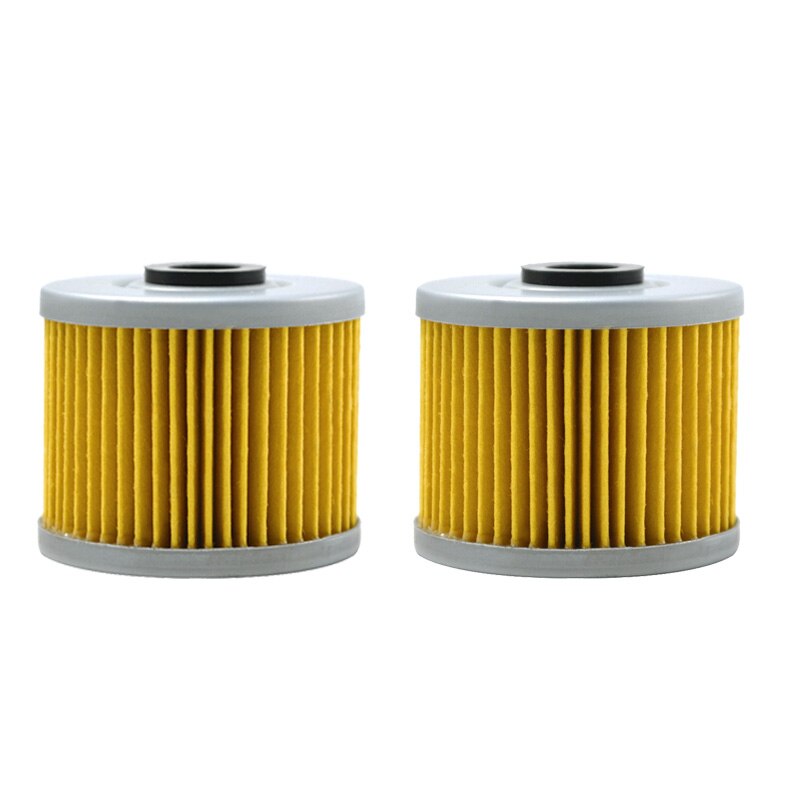 Filtre à huile moteur de moto, pour kawasaki klx 250r klx 250s klx 250sf klx 250 klx 450r kfx 450r , suzuki drz 110 , polaris 500: 2 pièces jaunes