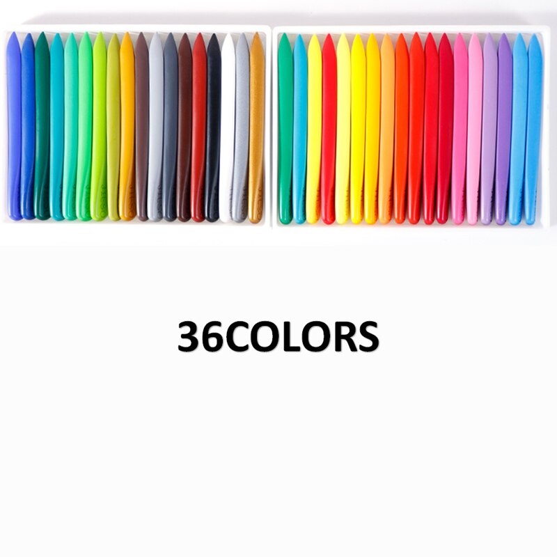 Washable Plastic Crayons Drawing Set Colors For Paint School Children Art Stationery Supplies Kids Wax Pencils: JYJPSLLB36