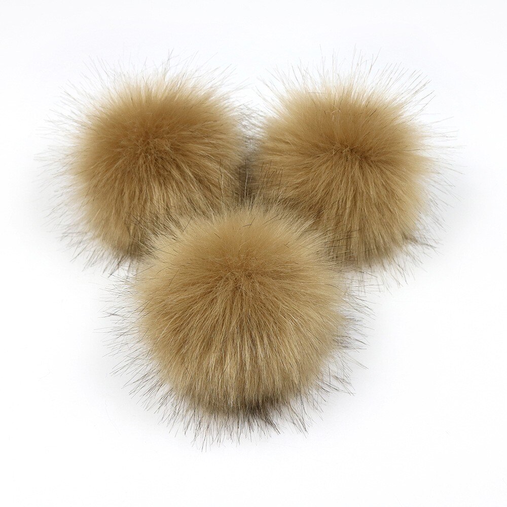 Lot De 10 Pompons En Fourrure De Lapin Artificielle – Blanc, Diamètre 2,75 Pouces – Pour Sacs à Main