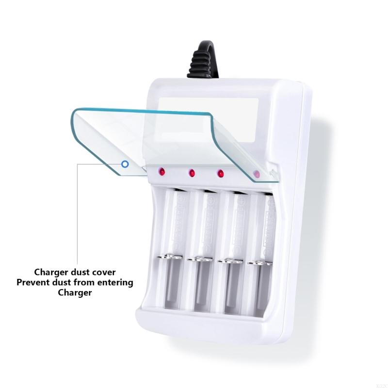 K32C veelzijdigheid Batterij oplaadadapter voor 4pcs 1.2V 2A/3A oplaadbare batterijen