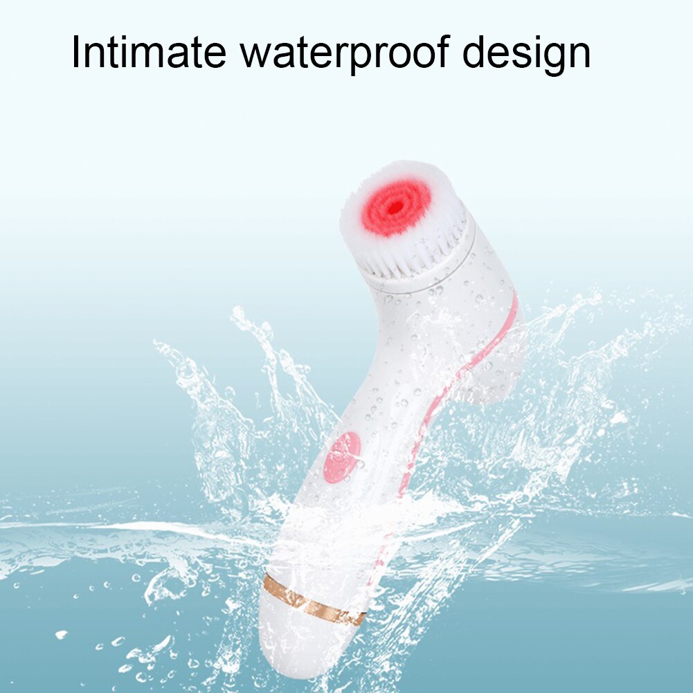 Limpiador Facial eléctrico cepillo de lavado impermeable de silicona masaje Facial limpiador de poros profundos eliminación de puntos negros lavado Facial
