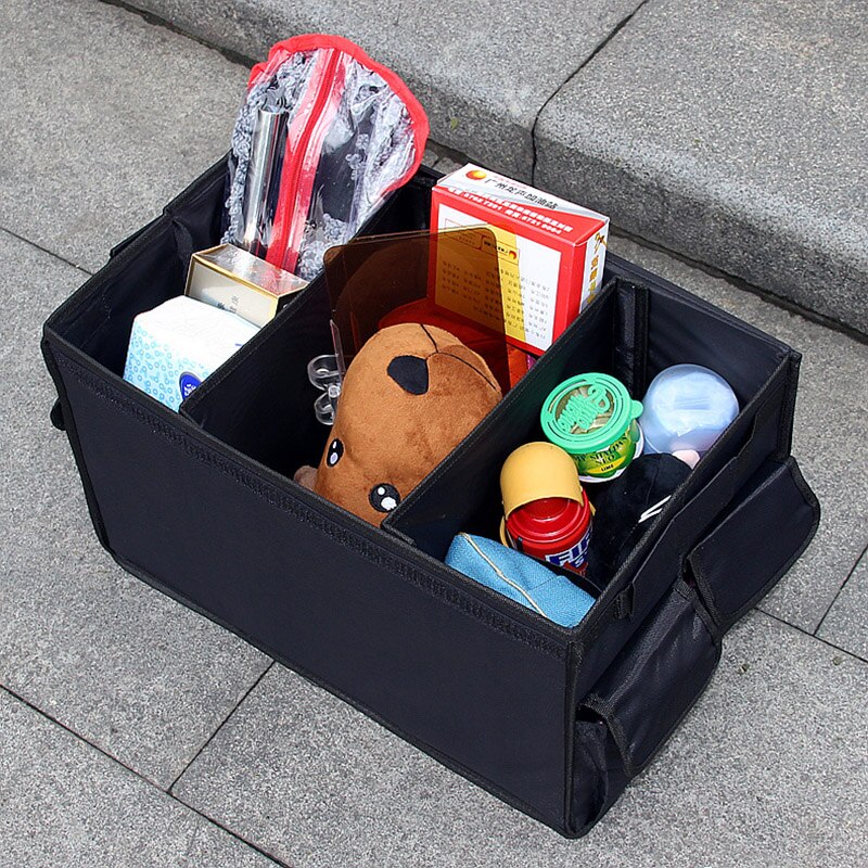 Schwere Oxford Auto Trunk Organizer Box Falten Lagerung Tasche Schwarz Auto Boot Veranstalter faltbare taschen Organizer-Stamm- auto