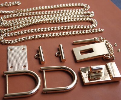 Diy Manual Bag Hardware Accessories Complete Set Of Lock Chain Rotation Insert Drawing