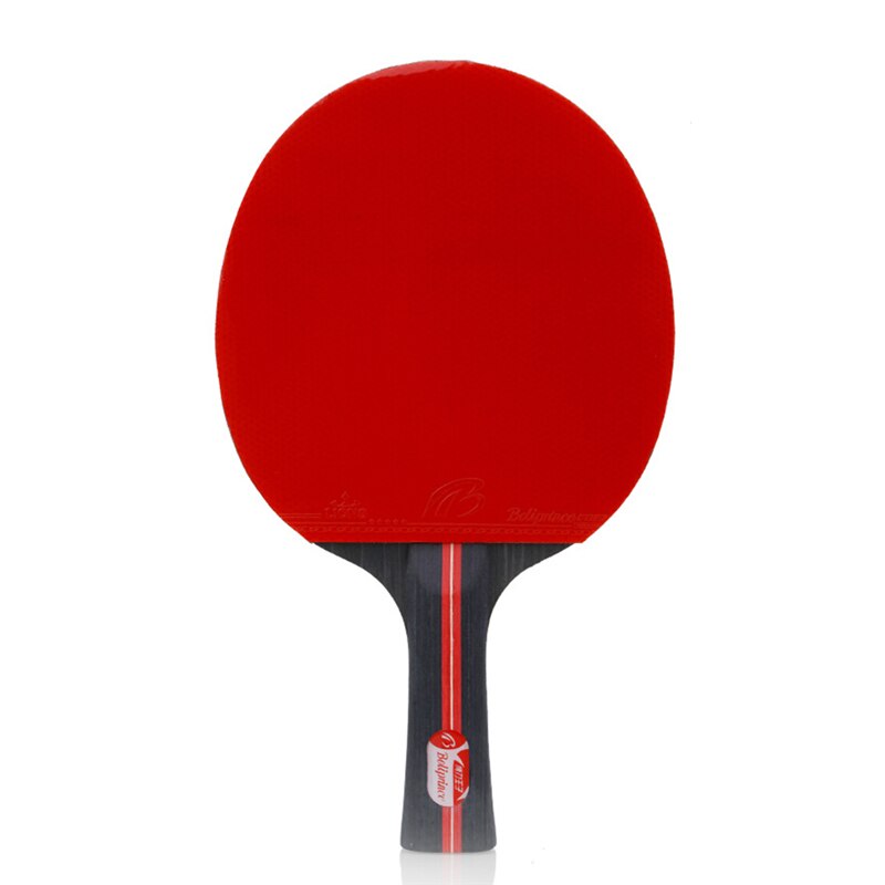 2 stk bordtennisracket racket dobbel ansikt kviser i lang håndtak ping pong padle racket sett med pose 3 baller