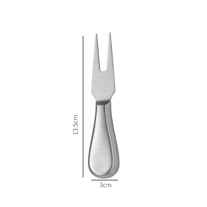 Couteau coupe-beurre en acier inoxydable, ensemble de couverts à poignée creuse, couteau de cuisine, râpe créative, spatule, outils de cuisson: Silver A