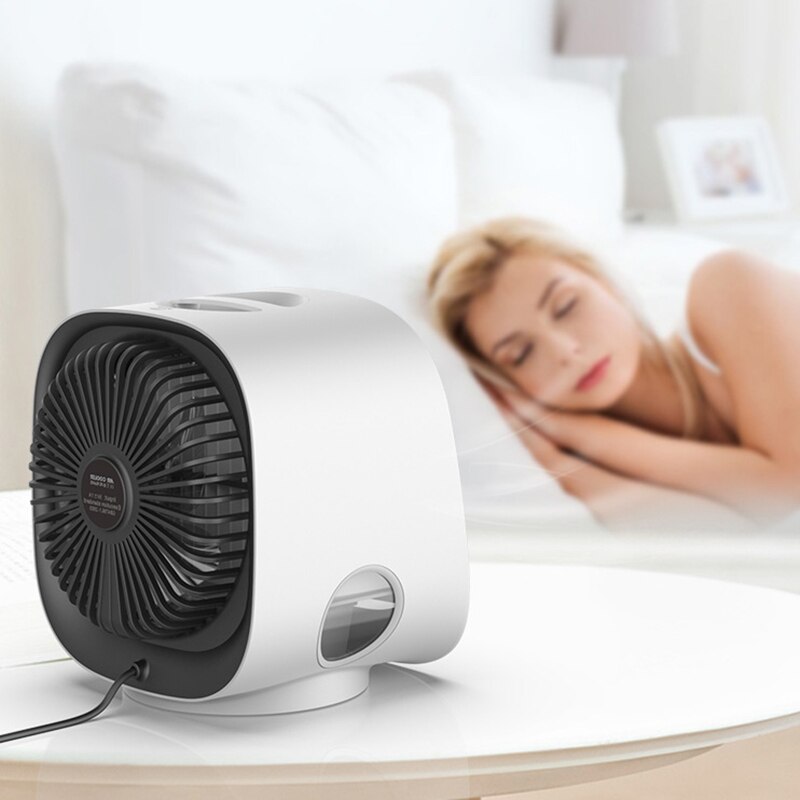 Zomer Apparaat Bureau Mist Spray Airconditioner Ventilator Met Led Nachtlampje Voor Thuis Kamer Stille Usb Water Luchtkoeling Elektrische fan