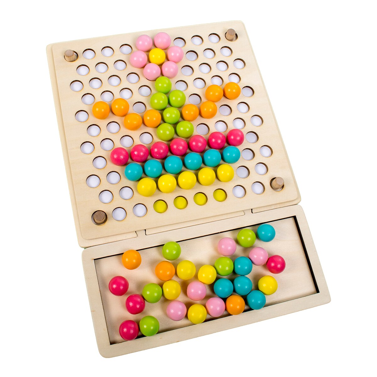 Flying Chess + Children Hand Training Clamp Chopsticks Spoon Game Wooden Toys Preschool Learning Educational Toy Toddlers