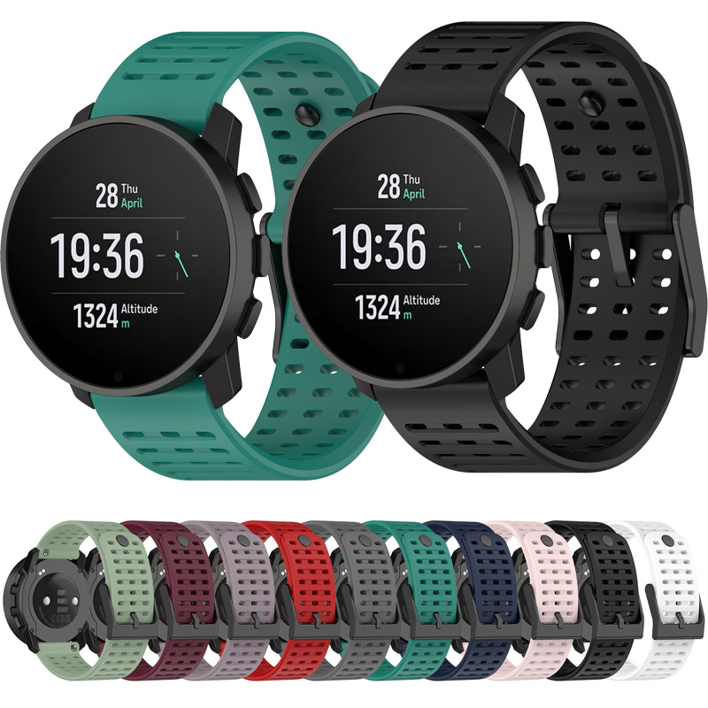 Bracelet de montre en Silicone pour bandes verticales Suunto, bracelet de remplacement de Sport en Silicone pour Suunto9 peak pro/Suunto5 peak cuivre