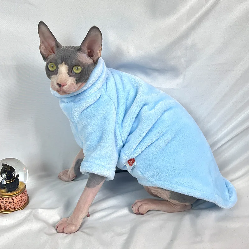 Vestiti alla moda per gatti Sphynx Maglione per gatti Abbigliamento per gattini Hound Dog Felpa con cappuccio Vestiti per Sphinx Cat Outfit Tute per animali domestici