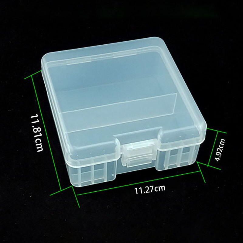 Portable Transparent Hard Plastic Case AAA Batteries Storage Case Holder Storage Battery Box For 100 pcs AAA Battery DIY