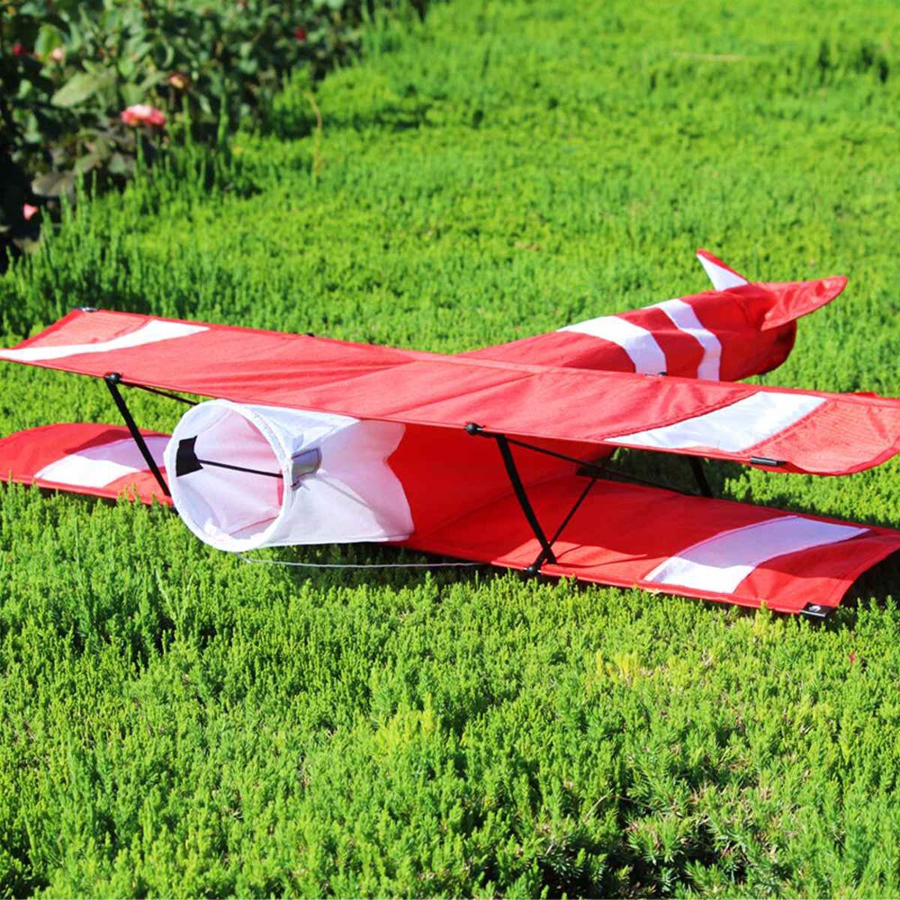 3D Single-Line Kite - Red & White - Long Shape - Paper Material - Outdoor Sports Entertainment