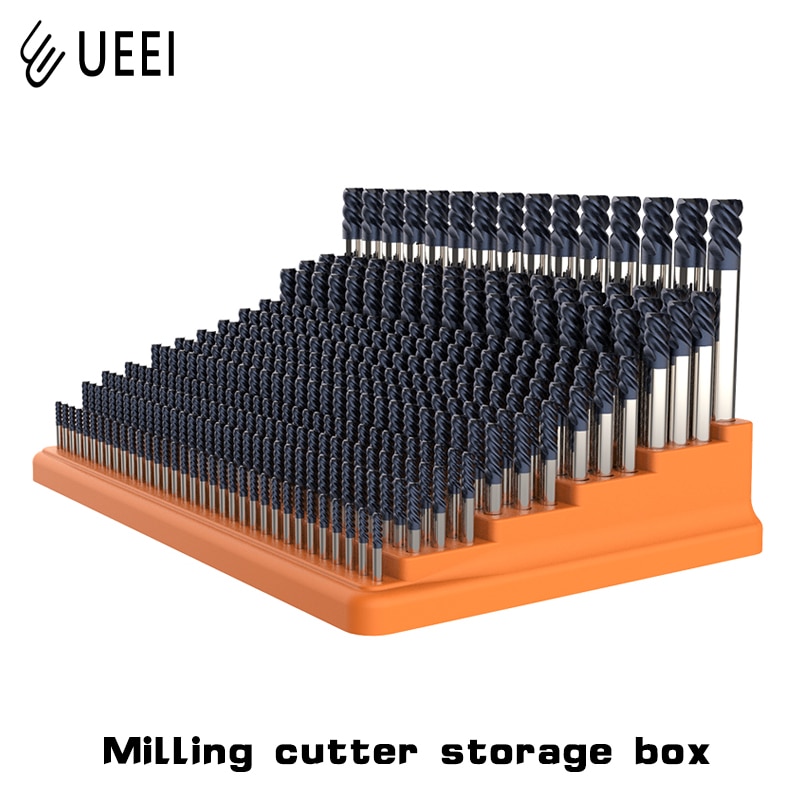 CNC machining center milling cutter storage box 367 holes 4mm 6mm 8mm 10mm 12mm 16mm milling cutter finishing rack