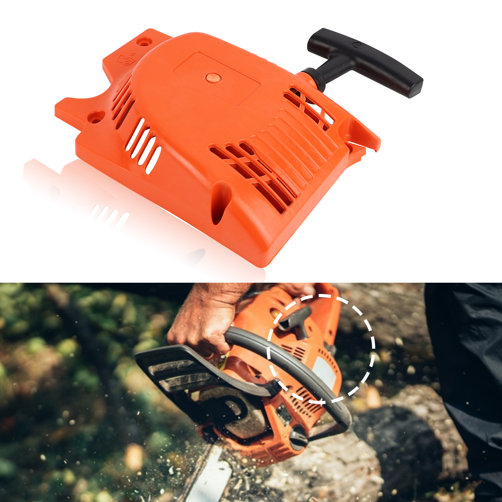 Chainsaw Recoil Pull Starter Pull Start for 45cc 52cc 58cc Chinese 4500 5200 5800 Generator Chain Saws Recoil Starter