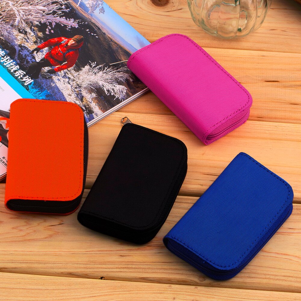 4 Kleuren Sd Sdhc Mmc Cf Voor Micro Sd Geheugenkaart Opslag Draagtas Bag Box Case Houder Protector Wallet Winkel