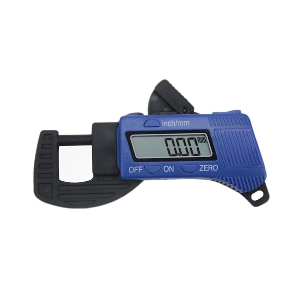 Light Portable Thickness Measuring Instrument Electronic Digital Display Thickness Gauge Width Gauging Tools: Blue