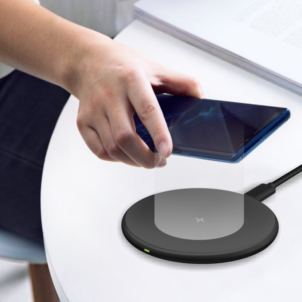 Ongoo wireless charger pad qi for iphone 13 12 pro max for iphone 11 x 8 apple watch certified wireless charger phone charging