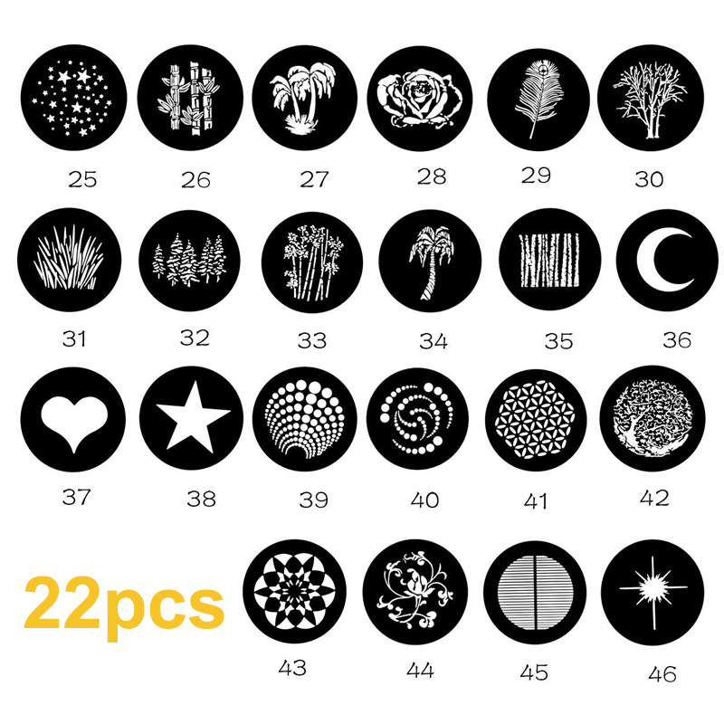 Conical Snoot Studio Lighting Accessory for LED Light Flash Strobe Light with Bowens Mount Photographic Equipment Accessories: 22pcs