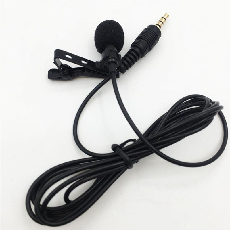 Collare per cravatta con Clip per microfono da 3.5 Mm per telefono cellulare che parla In conferenza microfoni con risvolto Audio vocale con Clip da 1.5m