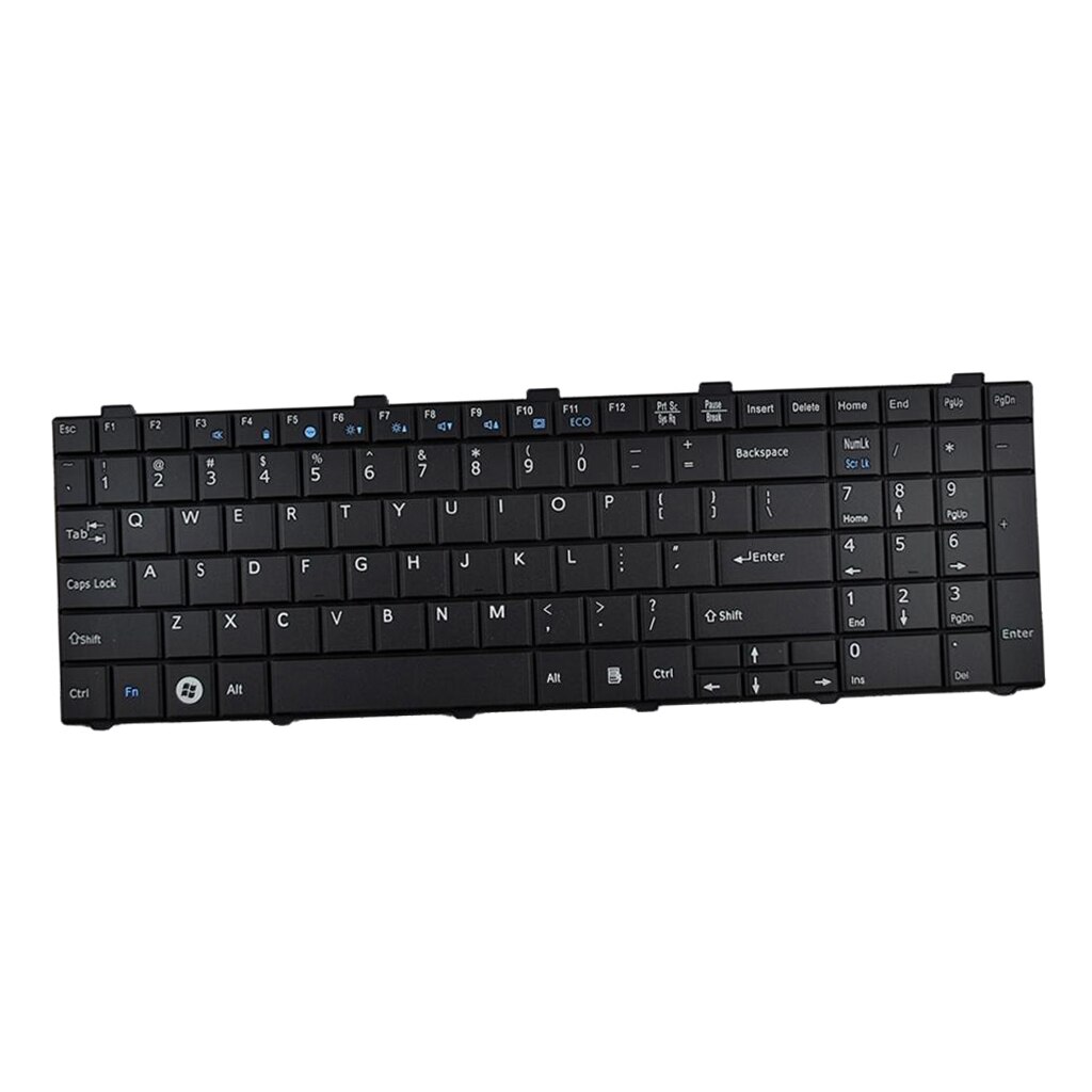 Slankt bærbart mini udskiftning laptop tastatur os engelsk layout til fujitsu lifebook a530 ah530 a531 ah531 nh751