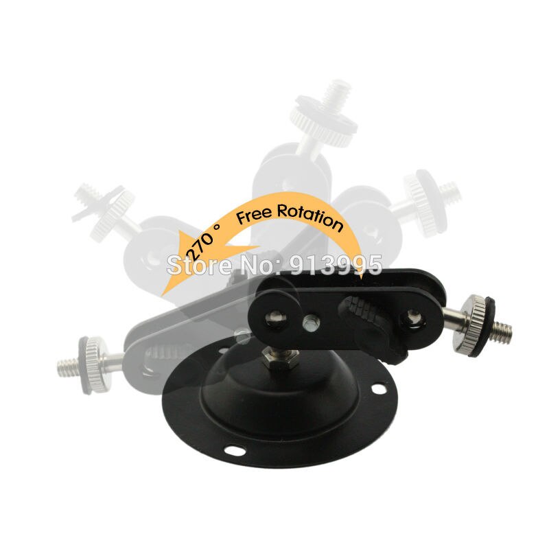 Aluminum Mini Wall Mount CCTV Tripod Mount Bracket For USB Cameras Security Cameras mounting Outdoor/Indoor Accessories