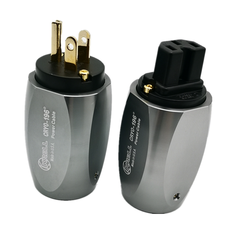Hi-end KRELL 3 HiFi Audio Adapter US Power Plug frozen Aluminium Alloy IEC Connector