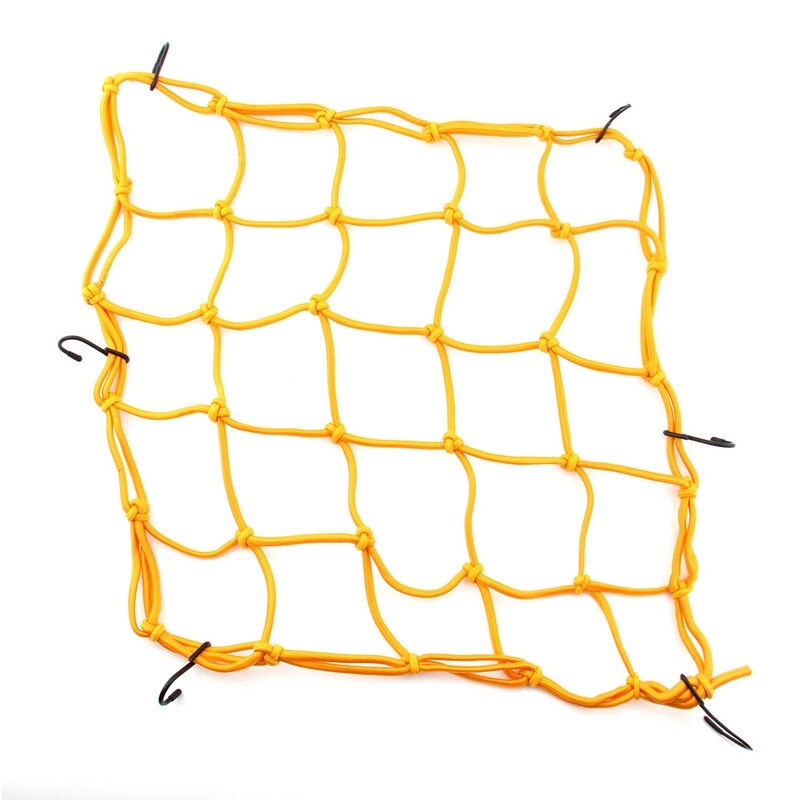 40 x 40cm strammer elastik med krog holdbart motorcykel bagage net 6 plast last hjelm mesh høj elastisk netværk cykel bagage
