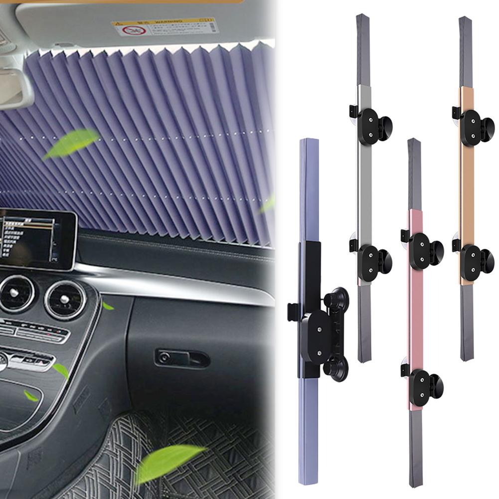 Car Windshield Sun Shade Automatic Foldable Retractable Sun Visor Shield For Front Window Telescopic UV Keep Cool Universal