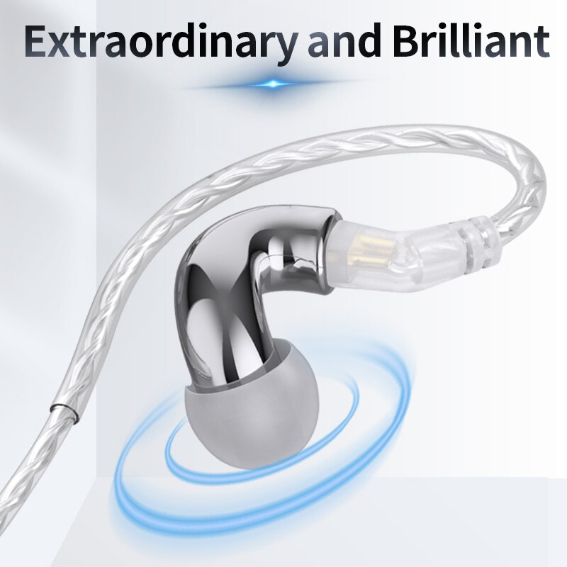 BLON-auriculares bl-mini con controlador dinámico de 6mm, audífonos internos IEM para DJ, para correr, monitores, BL-03