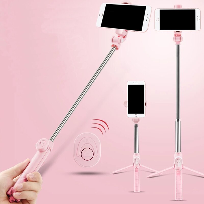 Palo de Selfie inalámbrico con Bluetooth, trípode Universal para iPhone, Samsung, Huawei, Xiaomi, teléfono móvil, obturador giratorio de 360 grados