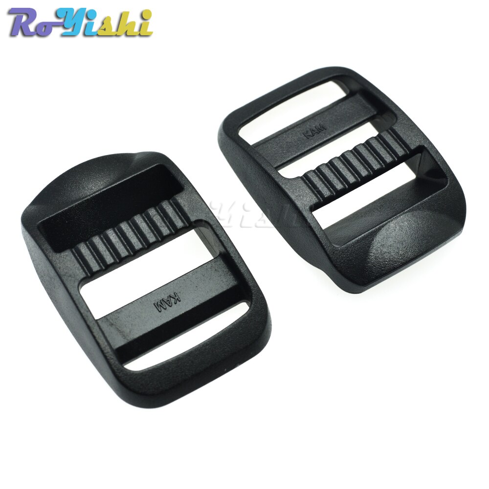 3/4&quot; 1&quot;Plastic Ladder Lock Slider Buckle Black for Backpack Straps Webbing Size 20mm 25mm
