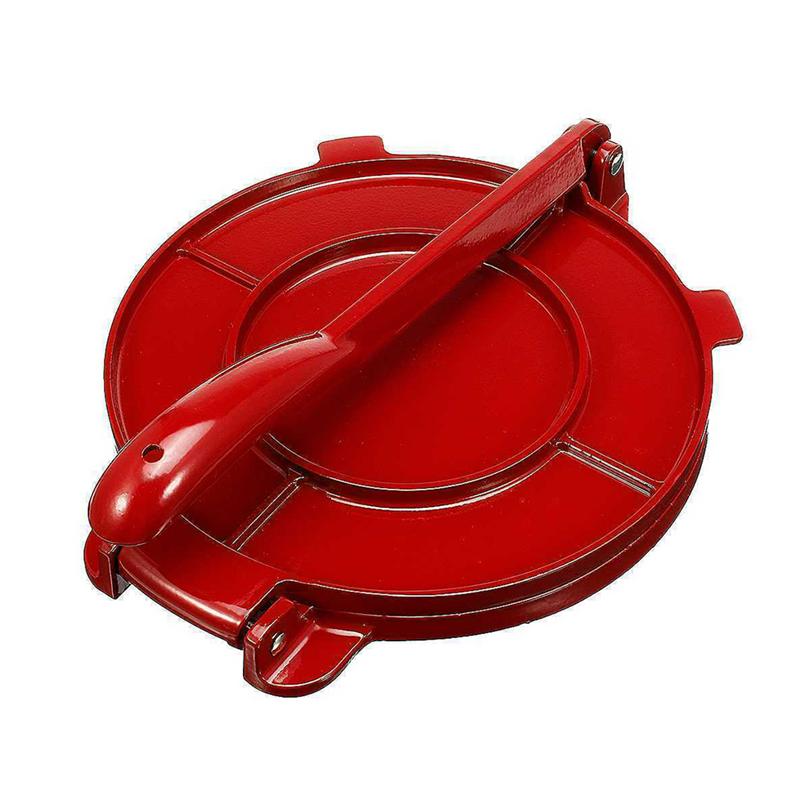 Prensa de Tortilla plegable de aluminio para tortillas de maíz, máquina de prensado de Pie duradera, suministro de cocina, 1 ud.