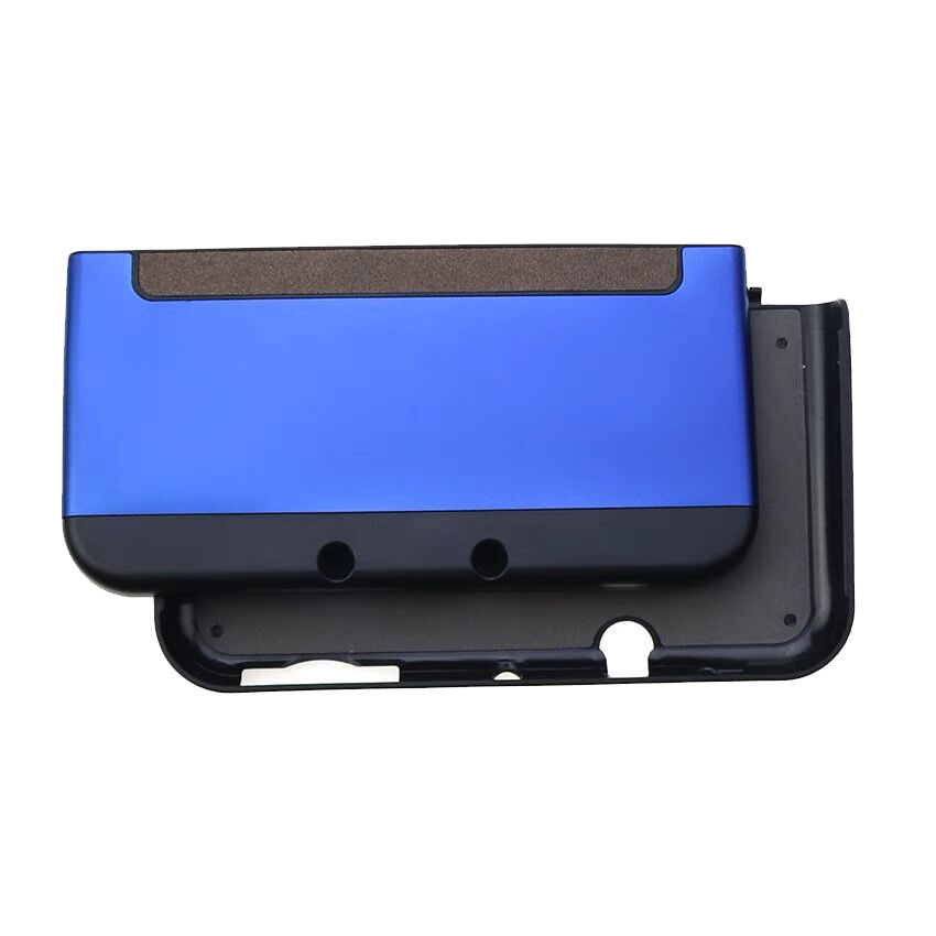 Aluminium Hard Case Beschermende Shell Bovenste En Onderste Beschermende Covers Zijn Geschikt Voor Nintendo 'S 3DS Xl/ll: Blauw