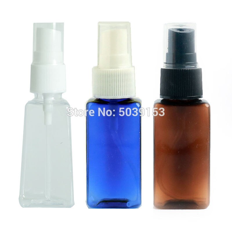 30ml Square Transparent Portable Travel small Empty Spray Bottles Plastic Refillable Cosmetic Containers Liquid Organizer: 3PCS Mixed6