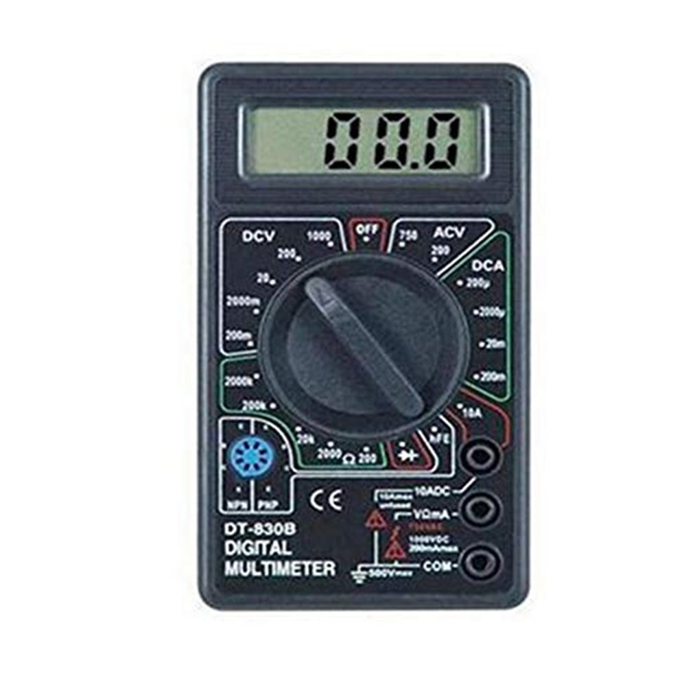 DT830B Multifunctional LCD Display Compact Digital Multimeter Electric Ammeter Voltmeter Resistance Capacitance Tester Tool